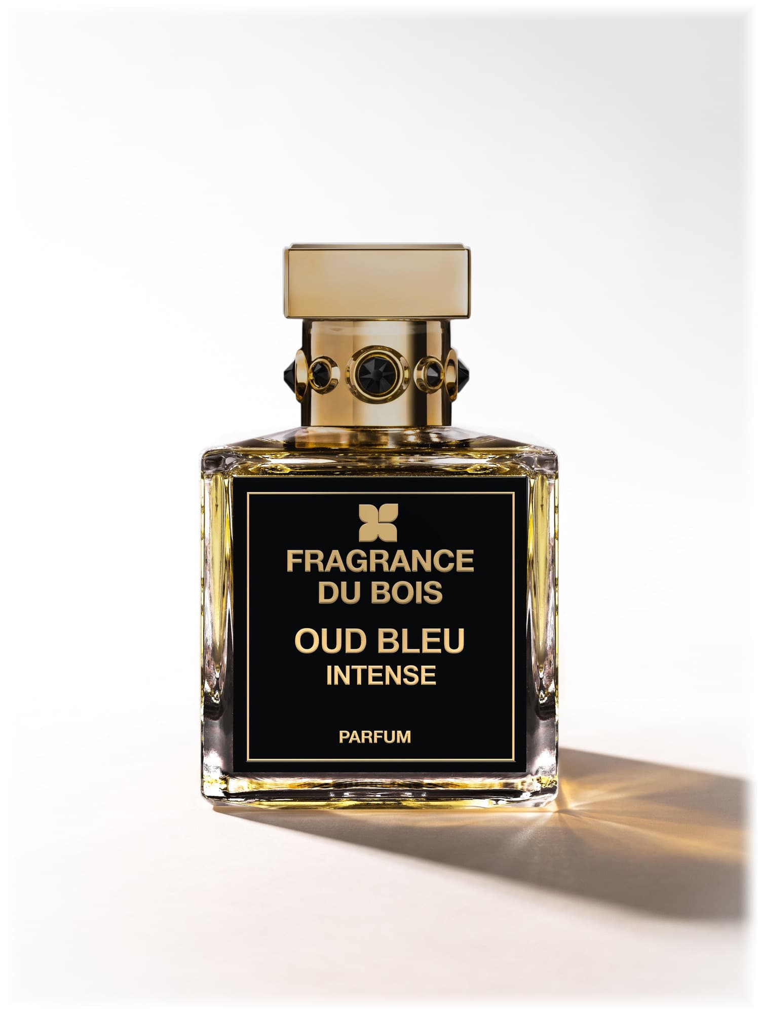 The Oud Bleu Intense bottle by Fragrance Du Bois